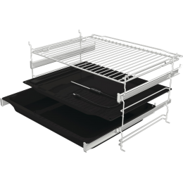 Встраиваемый духовой шкаф GORENJE BOSX6737E09BG, 77л, приготовление с паром, черный, 59.5x59.5x56.4 см