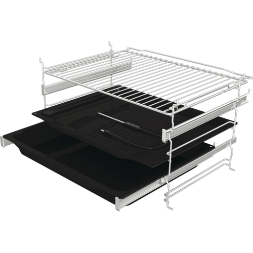 Встраиваемая электрическая духовка GORENJE 59.5x59.5x56.4 см, 77 л, с функцией приготовления на пару, черная