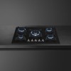 Газовая варочная поверхность Smeg 72 см Classica с чёрным стеклом и прямым краем