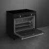 Варочный центр Smeg Classica Concerto 90х60 см - индукционная варочная поверхность и электрическая духовка с 4 зонами нагрева, 115 л, галогеновая подсветка, электромеханический контроль температуры.