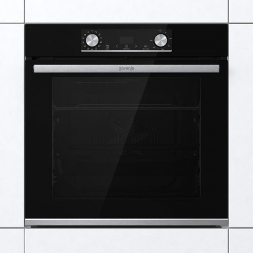 Встраиваемая электрическая духовка GORENJE 59.5x59.5x56.4 см, 77 л, с функцией приготовления на пару, черная