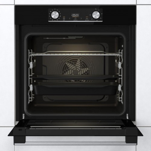 Встраиваемая электрическая духовка GORENJE 59.5x59.5x56.4 см, 77 л, с функцией приготовления на пару, черная