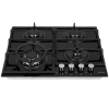 Встраиваемая газовая варочная панель Korting 60 см с 4 конфорками и WOK 3,8 кВт из закаленного стекла