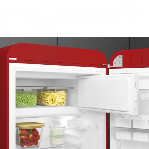 Холодильник SMEG 50-х годов, однокамерный, красный, 122 л, с морозильной камерой и стандартным компрессором