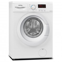 Узкая стиральная машина KORTING kwm 40b1270, фронтальная, 7 кг, электронное управление, 23 программы