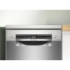 Отдельностоящая посудомоечная машина Bosch, 45 см, 10 комплектов, 10 программ, электронное управление, дисплей, отсрочка старта, уровень шума 46 дБ, энергоэффективность А+, цвет серебряный