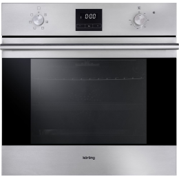 Встраиваемый духовой шкаф Korting OKB 560 CFX, 59.8x59.5x56 см, 6 режимов, гриль, дисплей, нержавеющая сталь