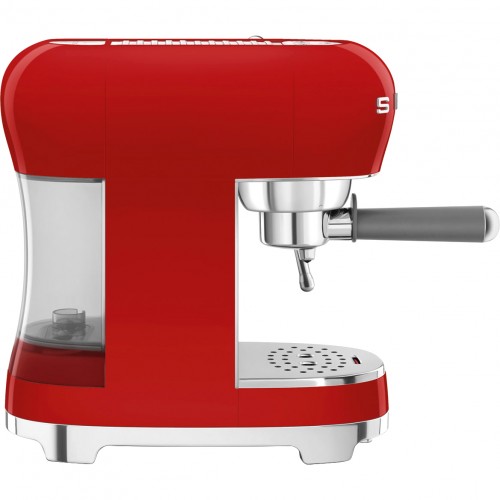 Ручная кофемашина Smeg в стиле 50-х, красная, с регулируемой температурой и давлением 15 бар