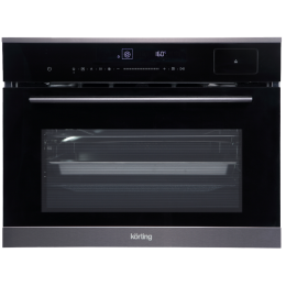Духовой шкаф Korting OKB 3450 GNBX: 45 см, пар, Full Touch Control, 11 режимов.
