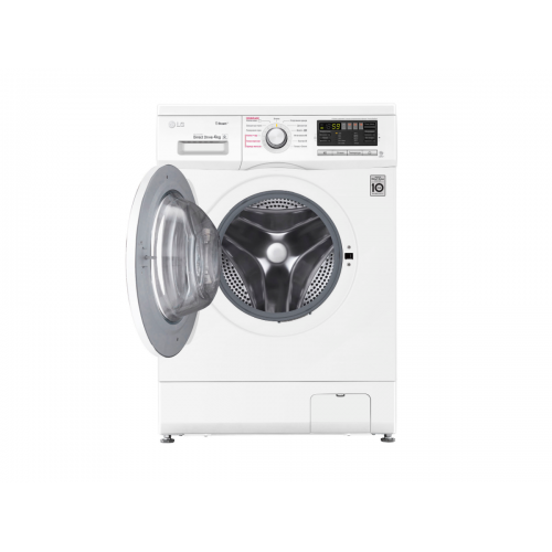 Стиральная машина LG/ Стиральная машина LG, отдельностоящая, ВхШхГ 850х600х360 мм, загрузка 4 кг, 1000 об/мин, LED дисплей, инверторный мотор с прямым приводом, пар, отсрочка старта, энергоэффективность А, цвет белый