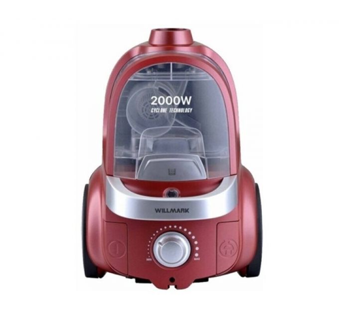 Пылесос WILLMARK VC-2067CY, красный
