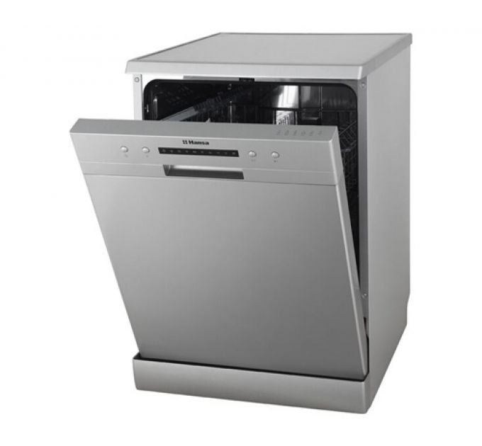 Посудомоечная машина Hansa ZWM 616 IH серебристый, 85х60х58см, 12 комплектов, 6 программ, электр индикация, 12л, 49 дБ, половин загрузка, классы: А++/А/А