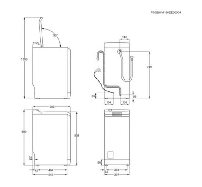 Стиральная машина Electrolux EW6TN5261F белый
