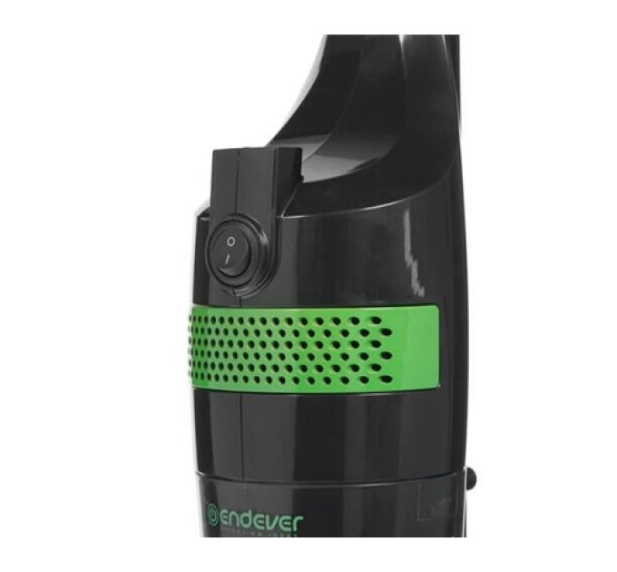 Вертикальный пылесос циклонного типа Endever SkyClean VC-292,черный/зеленый, мощность 650 Вт, циклонная система фильтрации, 2 в1 вертикальный и ручной
