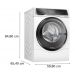 Стиральная машина Bosch Serie 8 WNC254A0SN с сушкой белый