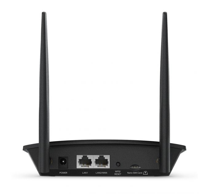 Роутер беспроводной TP-Link TL-MR100 N300 10/100BASE-TX/4G(3G) cat.4 черный